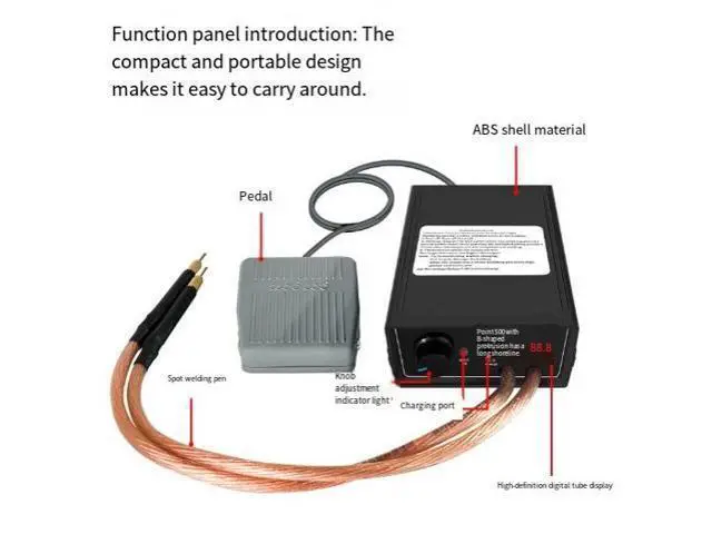 Alt view image 2 of 4 - 8000W high-power spot welding machine for welding 18650 lithium battery for mobile phones. Capable of welding with a thickness of 0.3mm.
