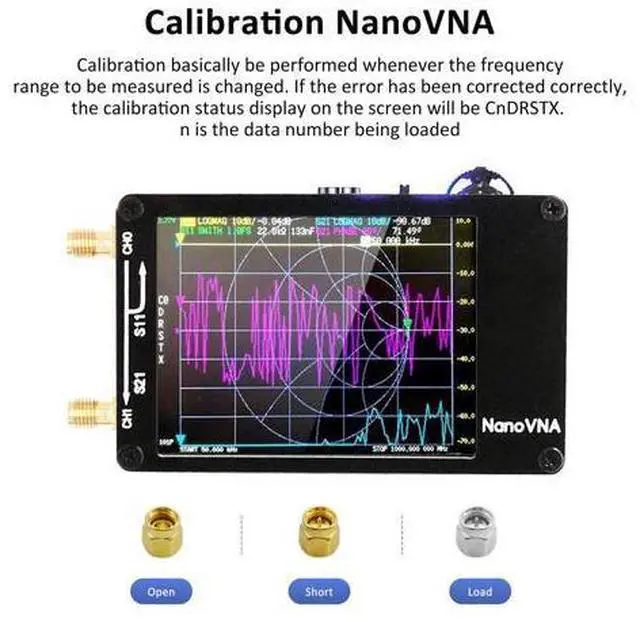 Alt view image 4 of 5 - NanoVNA-H upgraded antenna vector network analyzer for MF, HF, VHF, UHF with SD card slot
