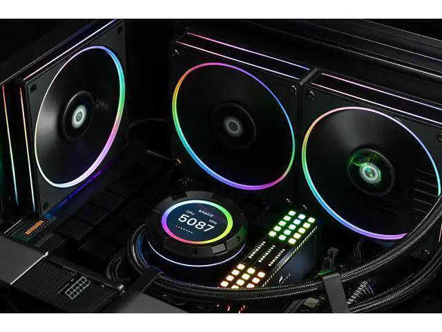 Alt view image 7 of 7 - ID-COOLING AF-127-K-TRIO 120mm Case Fan ARGB FDB Bearing PC Fan Daisy Chain Connector Computer Fan for Radiator/CPU Air Cooler/Computer Case, 3 Pack, Black
