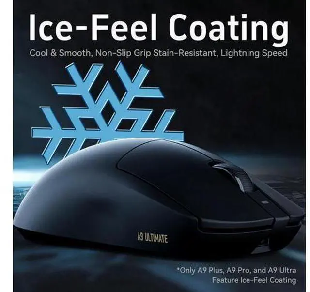 Alt view image 4 of 7 - Vszerda Dragonfly A9 Series Wireless Gaming Mouse, Lightweight 5357 g, PAW3950 Ultra / PAW3395 Sensor, Up to 42000 DPI, 8K Polling, Ice-Feel Coating, Tri-Mode Connectivity (A9 Ultra, White)