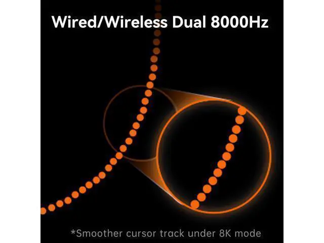 Alt view image 6 of 7 - Vszerda Dragonfly A9 Series Wireless Gaming Mouse, Lightweight 5357 g, PAW3950 Ultra / PAW3395 Sensor, Up to 42000 DPI, 8K Polling, Ice-Feel Coating, Tri-Mode Connectivity (A9 Ultra, White)