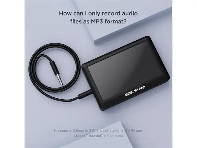 Alt view image 5 of 5 - ezcap180 VHSDigi 4.3-inch screen AV recording box with card reader, HDMI video output, supports TF card and USB drive
