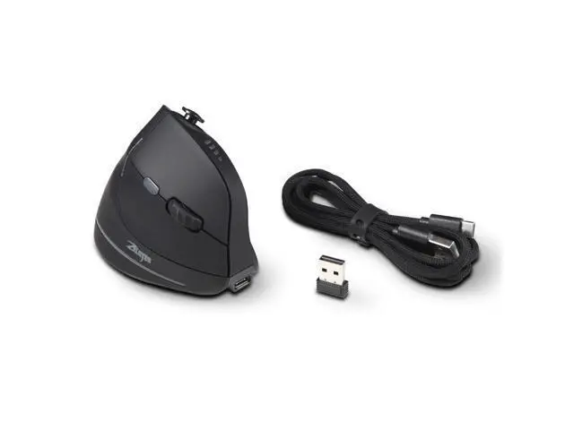 Alt view image 2 of 7 - ZELOTES F-18RGB Wireless Bluetooth Tri-mode Programmable Vertical Grip Ergonomic Gaming Mouse