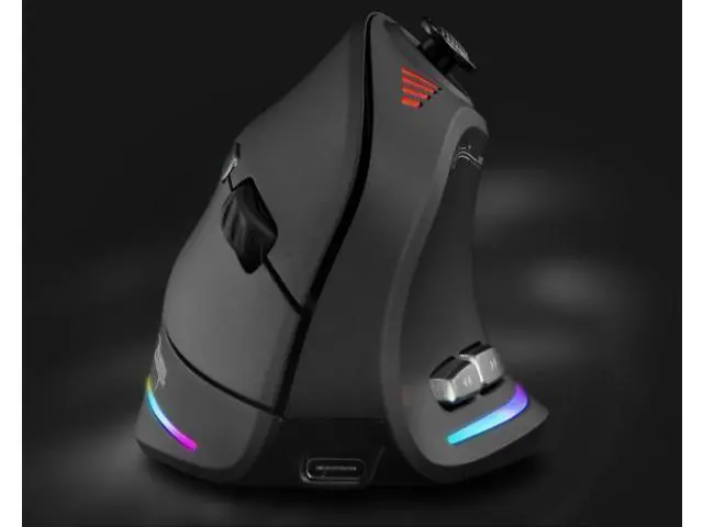 Alt view image 7 of 7 - ZELOTES F-18RGB Wireless Bluetooth Tri-mode Programmable Vertical Grip Ergonomic Gaming Mouse