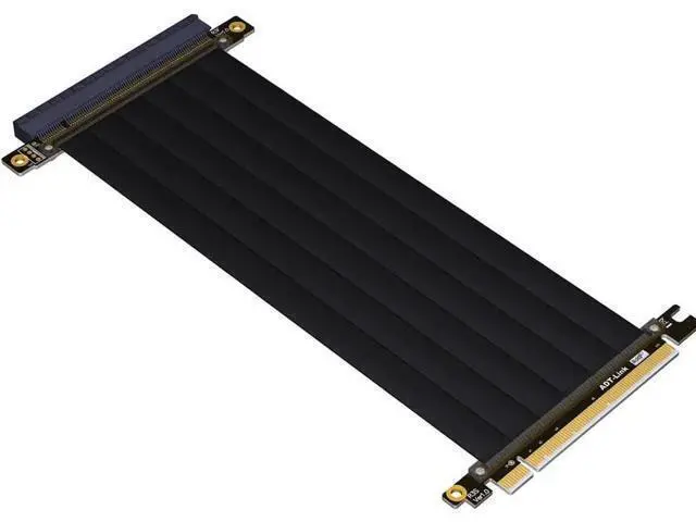 Alt view image 2 of 4 - ADT-LINK PCI-E X16 to 16X 3.0 Male to Female Riser Extension Cable Graphics Card Computer Chassis PCI Express Extender Ribbon 128G/Bps (R33SL 35CM)