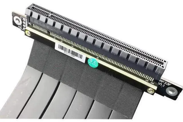Alt view image 4 of 4 - ADT-LINK PCI-E X16 to 16X 3.0 Male to Female Riser Extension Cable Graphics Card Computer Chassis PCI Express Extender Ribbon 128G/Bps (R33SL 35CM)