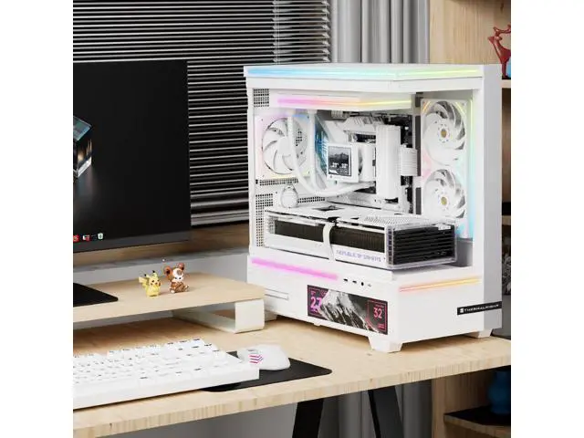 Alt view image 5 of 5 - In-line fan TL-UB24RW has a performance level of 2150 RPM with PWM control of fan pressure. TL-UB24RW -tower fan-white-Reverse air flow