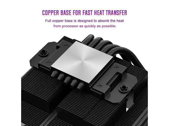 Alt view image 2 of 7 - ID-COOLING IS-55 ARGB CPU Cooler Low Profile 57mm Height CPU Air Cooler ARGB 5 Heatpipes 120x120x15mm Slim Fan, CPU Fan for Intel LGA1700/115X/1200; AMD AM4/AM5, For Desktop