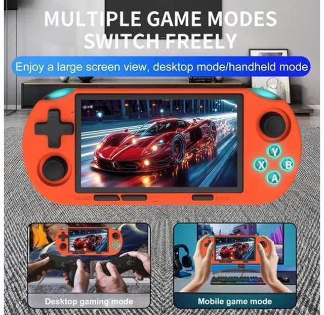 Alt view image 3 of 7 - New 4.5-inch large-screen SF3000 dual joystick PSP game console open-source handheld console retro handheld game console ANS016-purple