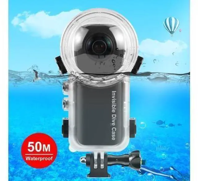 Main image of For Insta360 X3 PULUZ Invisible Dive Case 50m Waterproof Sealed Case (Transparent)