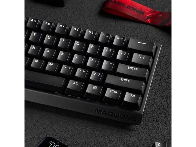 Alt view image 7 of 7 - Vszerda x FGG MADLIONS MAD 60 HE RGB 60% Wired Magnetic Switch Mechanical Gaming Keyboard with Adjustable Actuation, 8000 Hz Polling Rate, Rapid Trigger Mode, Hall Effect Switches, for PC/Mac, Black