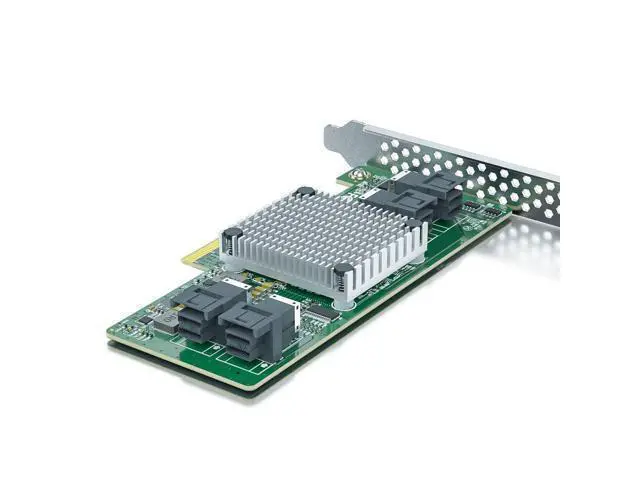Alt view image 3 of 3 - Vszerda PCIe 3.0 x8 to 4-Port U.2 SFF-8643 Adapter Card with PEX8724 Controller - Bifurcation-Free, 32Gbps NVMe SSD Expansion, Full/Low Profile Brackets, Windows/Linux/VMware Supported