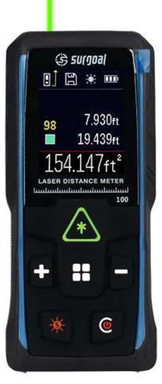 Main image of wusu Multifunctional color screen with digital horizontal vibration rotating screen green laser rangefinder 100m handheld rangefinder