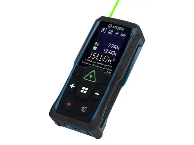Alt view image 2 of 7 - wusu Multifunctional color screen with digital horizontal vibration rotating screen green laser rangefinder 100m handheld rangefinder