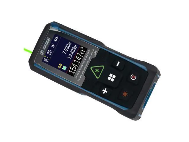 Alt view image 4 of 7 - wusu Multifunctional color screen with digital horizontal vibration rotating screen green laser rangefinder 100m handheld rangefinder