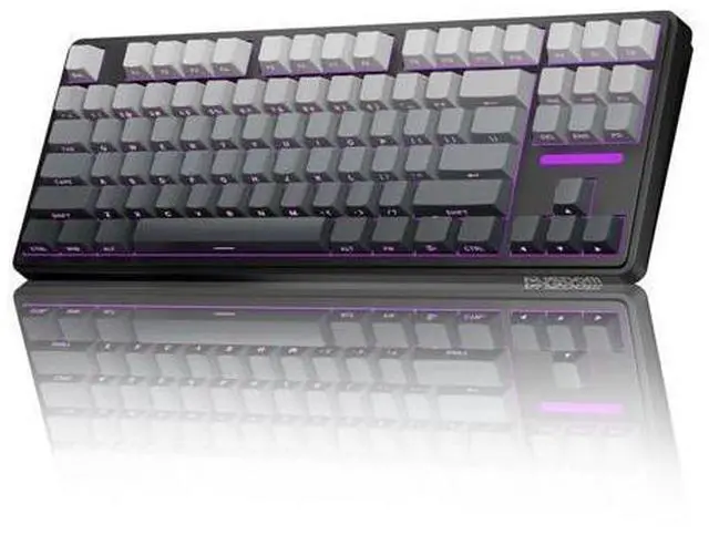 Main image of Vszerda H87 Wireless Mechanical Keyboard, 10000mAh Battery Gasket Hot Swappable Custom Keyboard with RGB Backlit, Side Printed PBT Keycaps, Tri-Mode BT5.3/2.4GHz/USB-C Gaming Keyboards, Black Grey