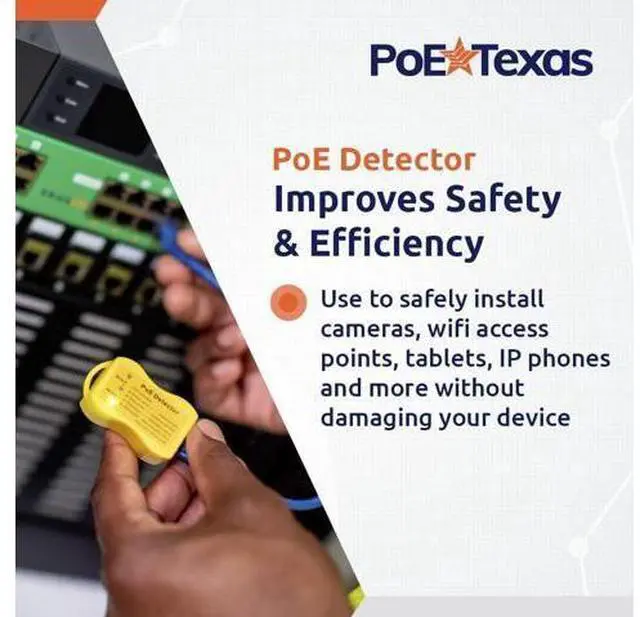 Alt view image 4 of 7 - PoE Detector & PoE Tester Tool Kit (Gen2.5) - Wired Network Cable Tester to Detect & Test Power Over Ethernet - Cable Tester to Read Voltage, Current and Power Usage on Cat5, Cat6 - No Battery Needed