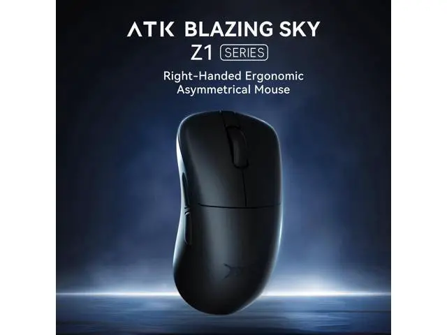 Alt view image 2 of 7 - Vszerda Blazing Sky Z1 Wireless Gaming Mouse, PAW3950 Sensor, 8KHz Polling, Optical Switches, nRF52840, 57g Ergonomic, 2.4G/USB-C, 500mAh Battery (Z1 Ultra, White)