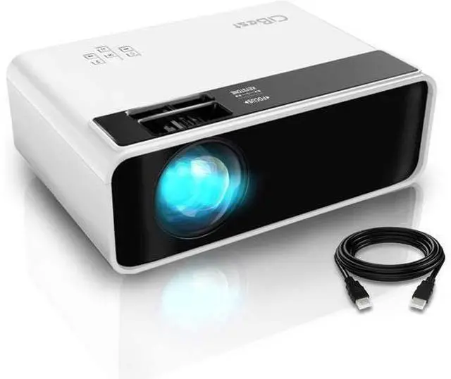 Main image of Mini Projector, CiBest Video Projector Outdoor Movie Projector 4500L, LED Portable Home Theater Projector 1080P and 200" Supported, Compatible with PS4, PC via HDMI, VGA, TF, AV and USB