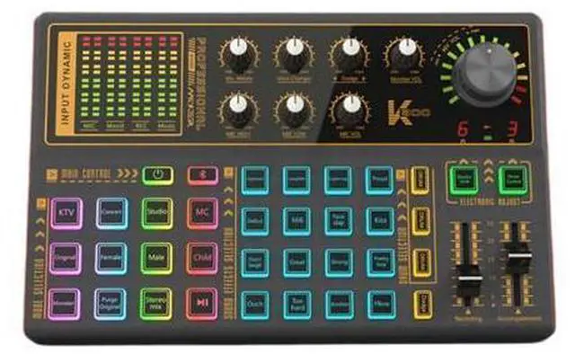 Main image of Bluetooth Sound Card Mixer External USB Audio Sound Card for Live Broadcasting Recording Podcasting Music