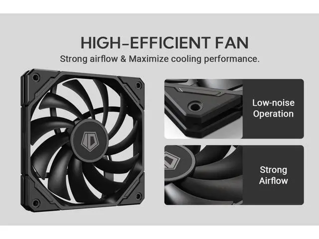 Alt view image 4 of 7 - ID-COOLING IS-67-XT Black 67mm Height Low Profile CPU Cooler 6 Heatpipes CPU Air Cooler for HTPCs, ITX, and Small Form Factor Builds, 120x15mm Slim Fan, Support Intel LGA1700/1200/115X, AMD AM5/AM4