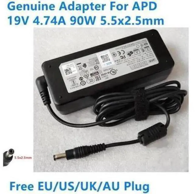 Main image of 19V 4.74A 90W 5.5x2.5mm APD DA-90J19 Power Supply AC Adapter For Monitor Laptop Charger