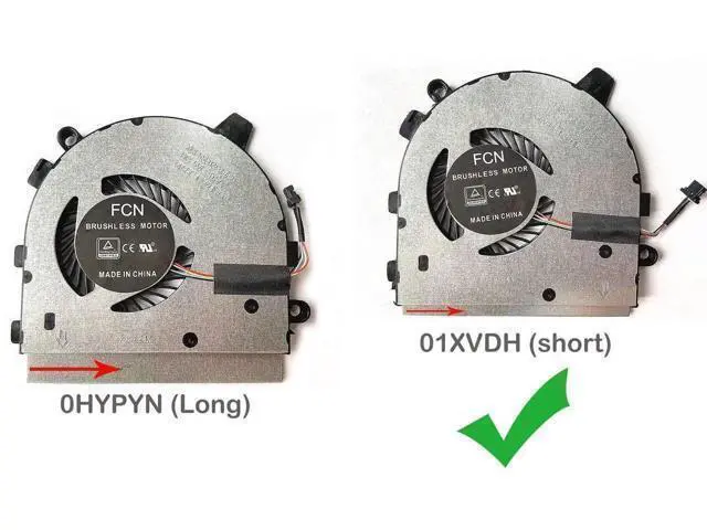 Alt view image 3 of 3 - JAENFONG CPU Cooling Fan Replacement for D-ell Inspiron 13 7390 7391 2-in-1 I7390-7100BLK P113G I7391-7520BLK I7391-5537SLV Series 023.100F4.0011 01XVDH (Short)