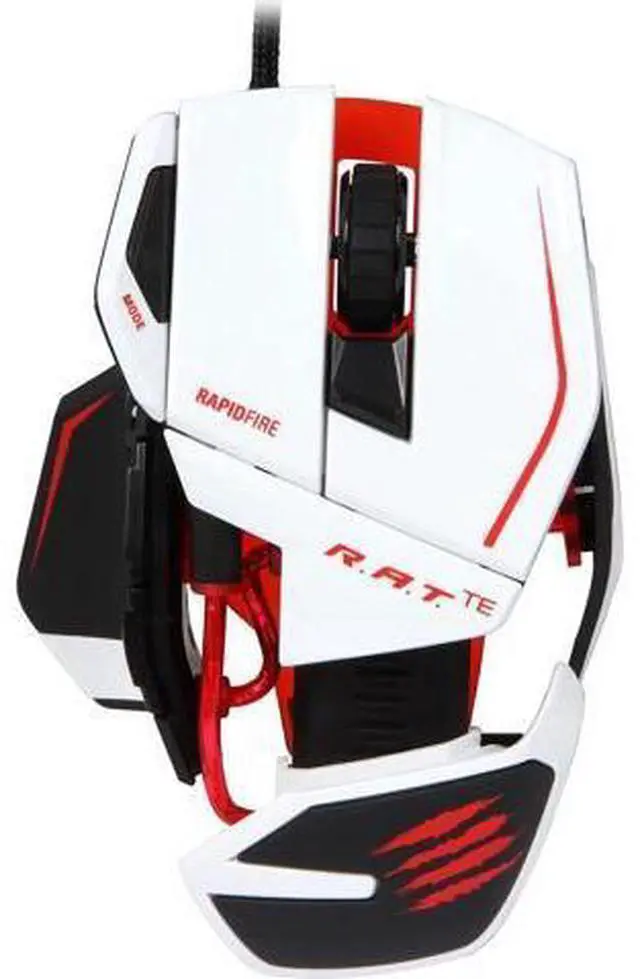 Alt view image 4 of 5 - Mad Catz R.A.T.TE Tournament Edition Gaming Mouse for PC and Mac - White