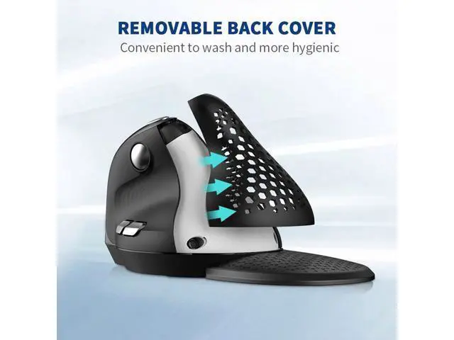 Alt view image 3 of 7 - Colorful M618XSD Thumb Roller Ergonomic Three-Mode Bluetooth Charging Grip Vertical Battery Level Display Mouse