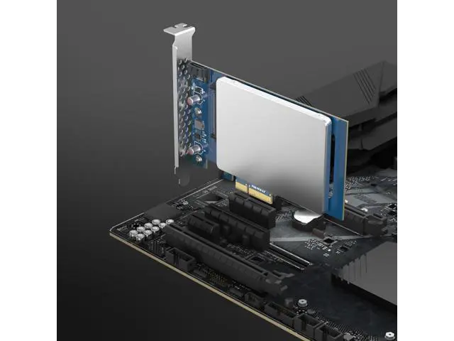 Alt view image 2 of 5 - Vszerda U.2 SFF-8639 to PCIe NVMe SSD Adapter Card, PCIe 3.0 x4 Expansion Card for 2.5" U.2 NVMe/SATA SSDs, Supports High-Speed Data Transfer for Desktop PC & Workstation
