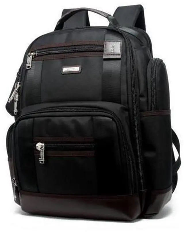 Main image of Bopai 11-85301 15.6 inch Large Capacity Multi-layer Zipper Bag Design Breathable Laptop Backpack, Size: 35 x 20 x 43cm(Black)