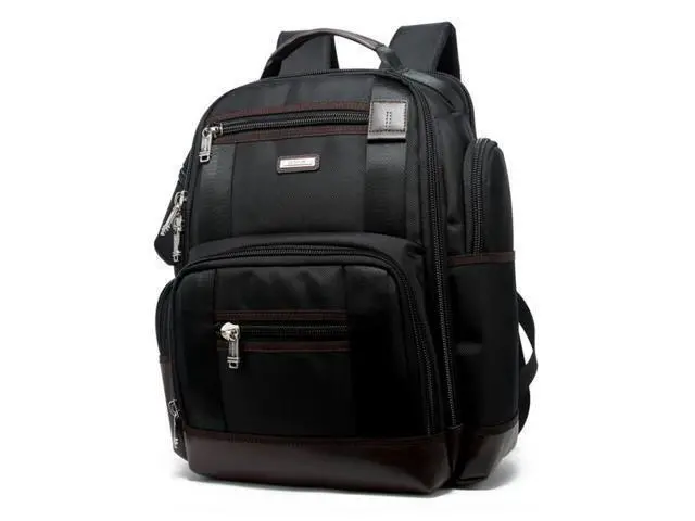 Alt view image 2 of 7 - Bopai 11-85301 15.6 inch Large Capacity Multi-layer Zipper Bag Design Breathable Laptop Backpack, Size: 35 x 20 x 43cm(Black)