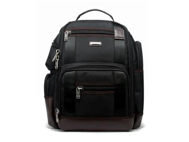 Alt view image 3 of 7 - Bopai 11-85301 15.6 inch Large Capacity Multi-layer Zipper Bag Design Breathable Laptop Backpack, Size: 35 x 20 x 43cm(Black)