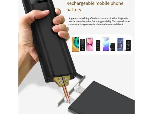 Alt view image 3 of 3 - Portable dual-pulse battery spot welding machine, color screen digital display, mobile phone battery cell, 18650 lithium battery welding