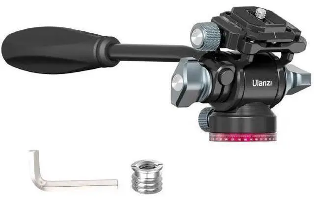 Main image of Video Fluid Head for Camera Tripod - ULANZI U-190 Mini Pan Tilt Head Small Panoramic Ball Head with Arca Swiss Quick Release Plate Lightweight Filming Equipment for Compact Camera Load up to 6.6lb/3kg