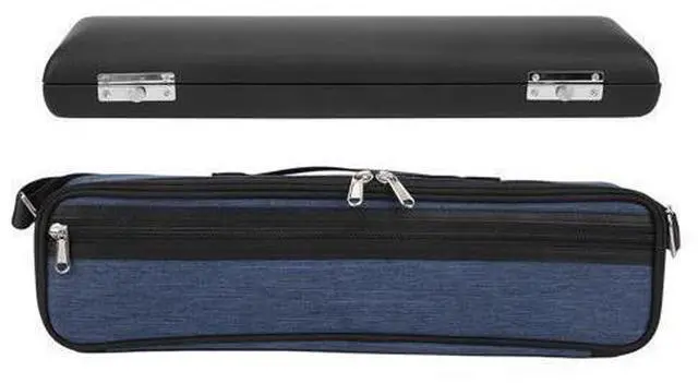 Main image of Universal 16 Hole Flute Case Bag, Oxford Cloth and Artificial Leather, Practical and Durable, Royal Blue Thickening Inner Protection, and Breathable, Musical Instrument