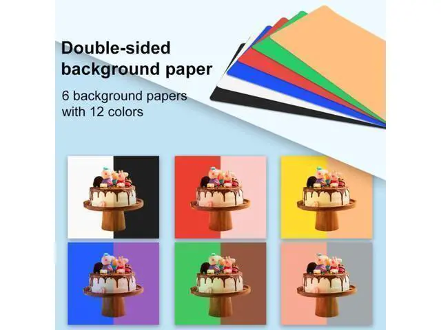 Alt view image 4 of 7 - PULUZ 40cm Folding Portable Ring Light USB Photo Lighting Studio Shooting Tent Box with 6 x Dual-side Color Backdrops, Size: 40cm x 40cm x 40cm (Black)