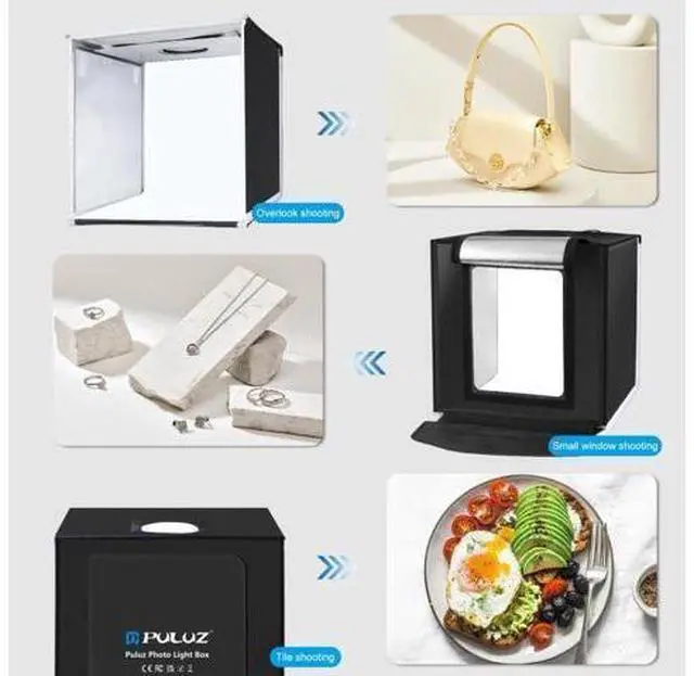 Alt view image 5 of 5 - PULUZ 40cm Folding Portable White Light Dimmable Photo Lighting Studio Shooting Tent Box Kit with 6 Colors Backdrops (US Plug)