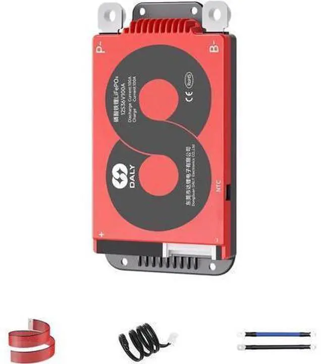 Main image of DALY 3S-24S BMS 15A a 200A Placa de protección con cable de equilibrio y sensor de temperatura para batería de litio (LifePO4 12S 36V, 100A)