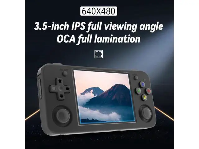 Alt view image 4 of 6 - ANBERNIC RG35XX H Handheld Game Console 3.5 Inch IPS Screen Linux System 64GB+128GB (Black)