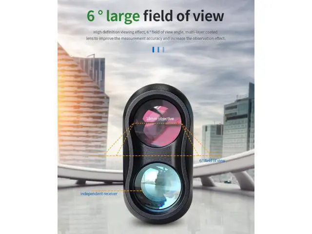 Alt view image 7 of 7 - LS-800 Laser Telescope Distance Measuring Instrument for 800m Outdoor Height Measurement and Angle Measurement, Golf Distance Measurement