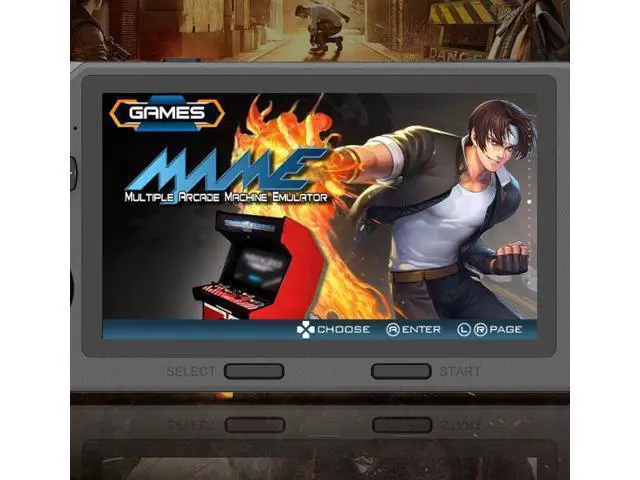 Alt view image 4 of 7 - The game console handheld device SF3000 is a nostalgic GBA arcade handheld game console that supports wireless dual-hand controllers.