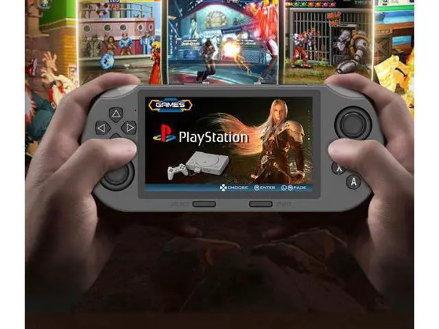 Alt view image 5 of 7 - The game console handheld device SF3000 is a nostalgic GBA arcade handheld game console that supports wireless dual-hand controllers.