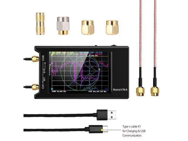 Alt view image 6 of 6 - 4-inch NanoVNA-H4 Vector Network Analyzer - Antenna Analyzer - Shortwave MF HF VHF UHF The complete set of NanoVNA-H4 vector network analyzer