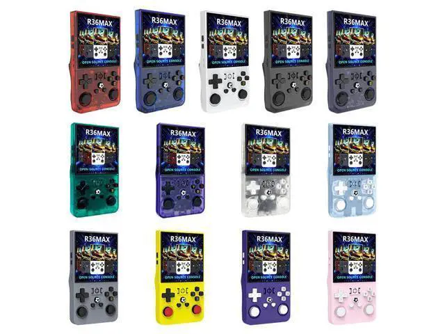 Alt view image 3 of 6 - New R36MAX open-source handheld console with a 4-inch large screen, GBA game machine, R36PRO dual-stick arcade game, PSP games