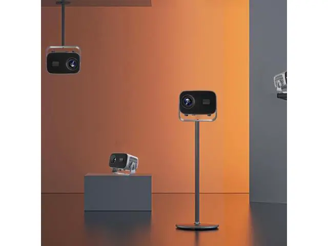 Alt view image 2 of 7 - A10 4K Smart Android Portable Projector US Plug