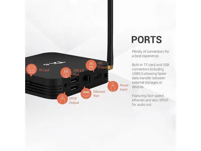 Alt view image 6 of 6 - TX6 Allwinner H6 Android 9.0 Quad Core Smart TV Box 4G+32GB 2.4G WiFi Set Top Box Media Player High Frequency 1.5GHz Set Top Box