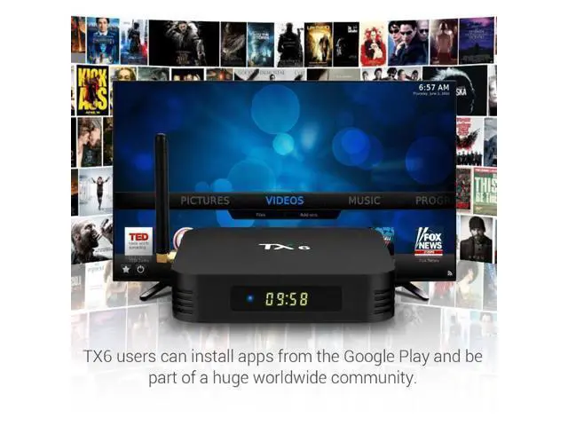 Alt view image 3 of 6 - TX6 Allwinner H6 Android 9.0 Quad Core Smart TV Box 4G+32GB 2.4G WiFi Set Top Box Media Player High Frequency 1.5GHz Set Top Box