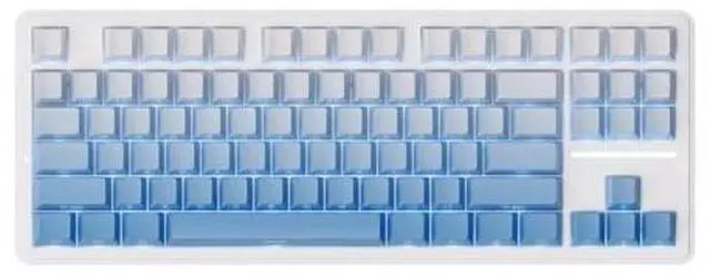 Main image of Vszerda A87 Pro Wireless Mechanical Keyboard, 87-Key TKL, Gasket Mount, Hot-Swap, Tri-Mode RGB (Glacier Blue)