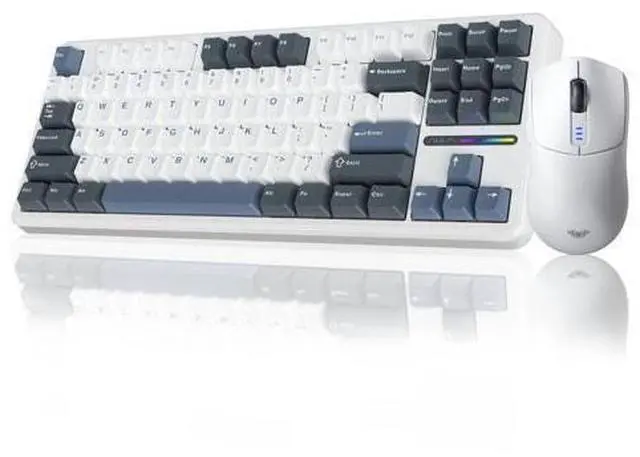 Main image of Vszerda Wireless Keyboard and Mouse Combo, F87 Mechanical Keyboard+SC580 Wireless Gaming Mouse White